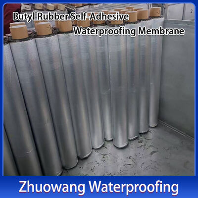 Rubber Butyl Sheet Waterproofing Roll Self Adhesive 10m-20mSelf Adhesive Waterproofing Membrane