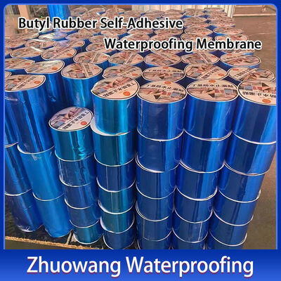 Self Adhesive Waterproofing MembraneButyl Rubber Waterproofing Membrane Self Fusing -40°C to 120°C Temperatureresistance