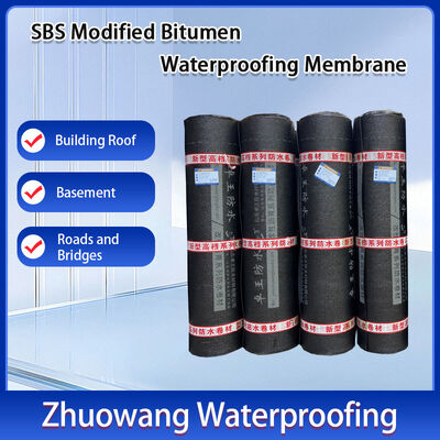 Flame Activated Sbs Waterproofing Elastic Modified Bitumen Roof Membrane For Flat Roof