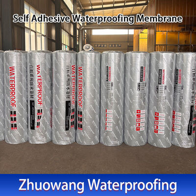 1.2mm / 1.5mm self adhesive waterproofing membrane Temperature Resistance Range -20℃ To 80℃