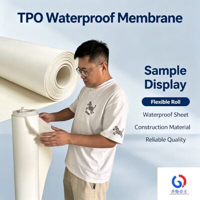 20 Years Warranty Heat Weldable Class A Fire Resistant TPO Waterproofing Membrane for Roofs