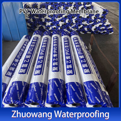 Flame Retardant PVC Waterproofing Membrane with 20+ Years Durability and 100% Waterproof Performance for Roofing and Underground Applications