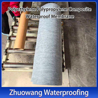 Flexible and Durable Polyethylene Polypropylene Waterproof Membrane with 100% Waterproof Performance for Roofs and Basements