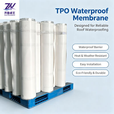 TPO Waterproofing Membrane with 20 Years Warranty, Heat Weldable and Class A Fire Resistance for Superior Roof Protection