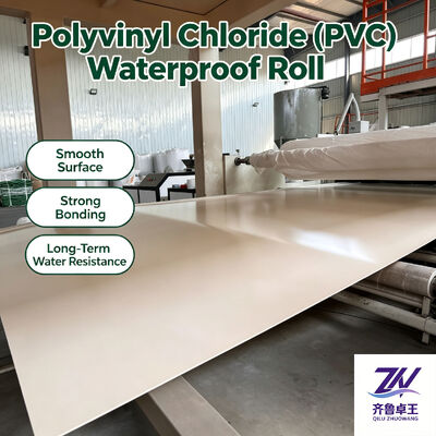 Extruded PVC Waterproofing Membrane with 20+ Years Durability and UV Resistance for Roofing and Waterproofing Systems