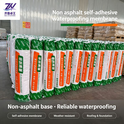Pre-Applied Non-Asphalt Polymer Waterproofing Membrane with High Tensile Strength and UV Resistance