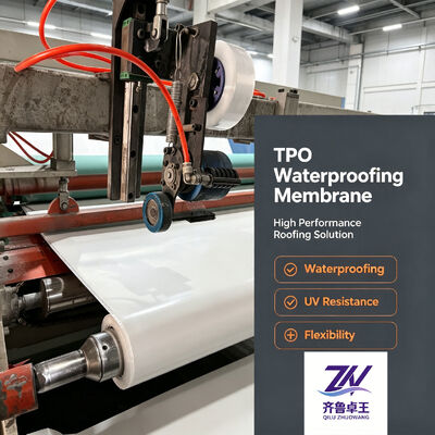 White TPO Single Ply Roof Membrane, Heat Weldable