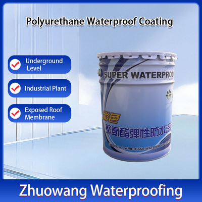 1 Year Warranty Polyurethane Roof Waterproofing Coating For Bathroom Areas