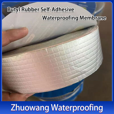 Roofing basements Butyl Rubber Waterproofing Membrane Roll 1.0mm 1.2mm 1.8mm