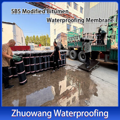Flame Activated Sbs Modified Bitumen Roofing Elastic Waterproof Material For Flat Roof Repair