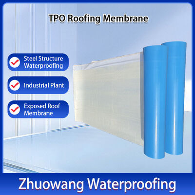 Tpo Peel And Stick Membrane High Tensile Puncture Resistant Thermoplastic Polyolefin Roofing