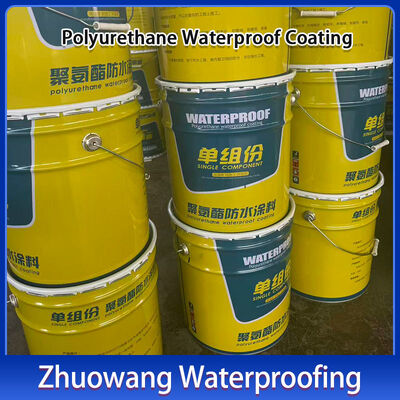 Paint Waterproof Polyurethane Waterproofing Coating Seepage Resistant For Wall Roof And Toilet Areas