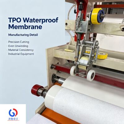 UV-Resistant Hot-Air Weldable TPO Waterproof Membrane with 20-Year Warranty for Roofing