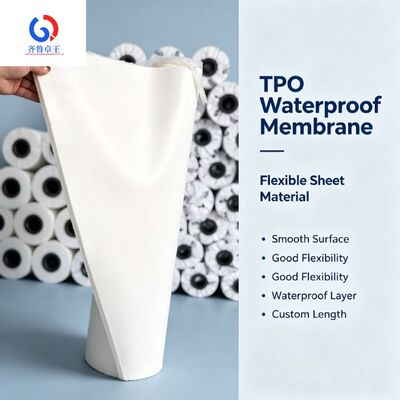 TPO Waterproofing Membrane with 20 Years Warranty - Heat Weldable Class A Fire Resistant Thermoplastic Polyolefin Sheet