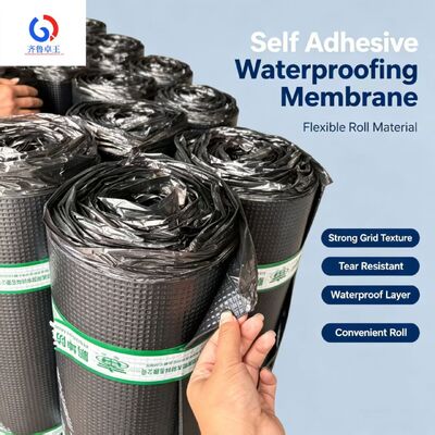 Factory Supply Self‑Adhesive Bitumen Waterproof Membrane, Aluminum Foil Surface, UV‑Resistant for Metal Roof