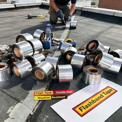 Self‑Adhesive Bituminous Asphalt Tape, Flexible Waterproof Sealing Tape for Roof Joint Repairs