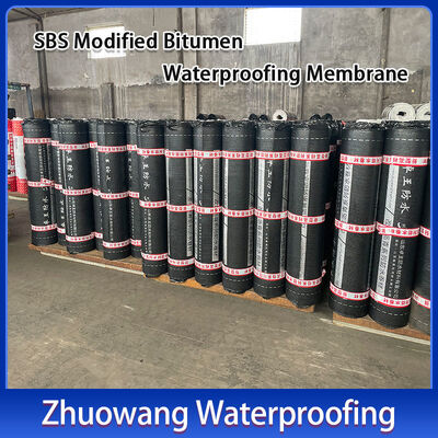 3mm Thickness SBS Waterproof Membrane with High Tensile Strength and Excellent Temperature Resistance