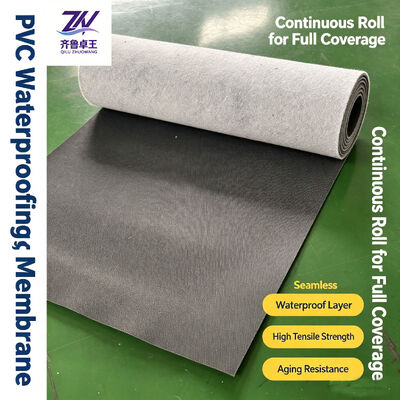 Hot Air Weldable Anti-Aging PVC Waterproofing Membrane and PVC Waterproof Membrane with 100% Waterproof Performance