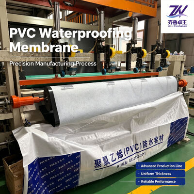 Heavy Duty Reinforced PVC Waterproofing Membrane Weather Resistant 100% Waterproof PVC Roofing Membrane